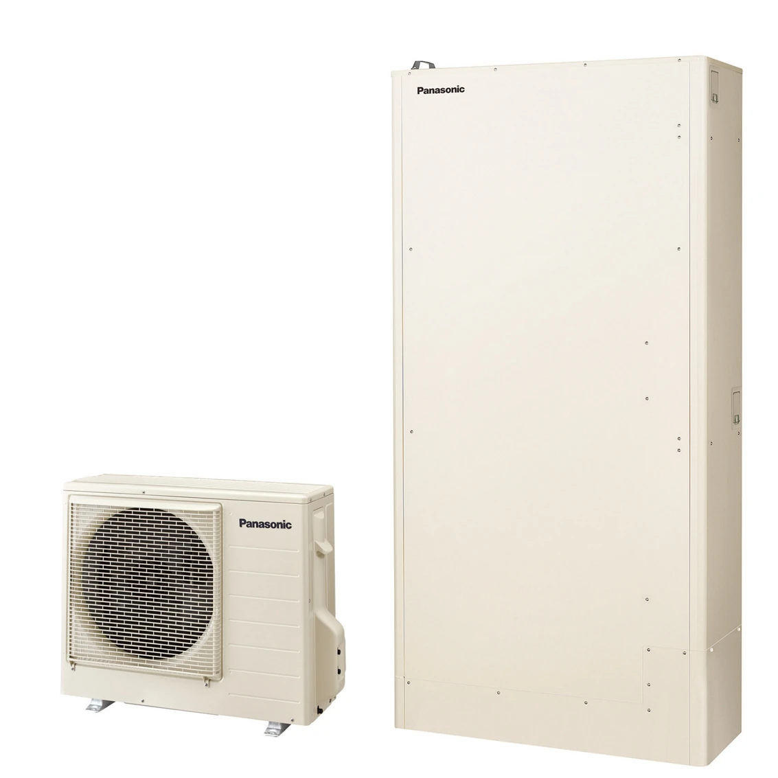 パナソニック HE-H46LQSの貯湯ユニットとヒートポンプユニット（メーカー商品画像）
