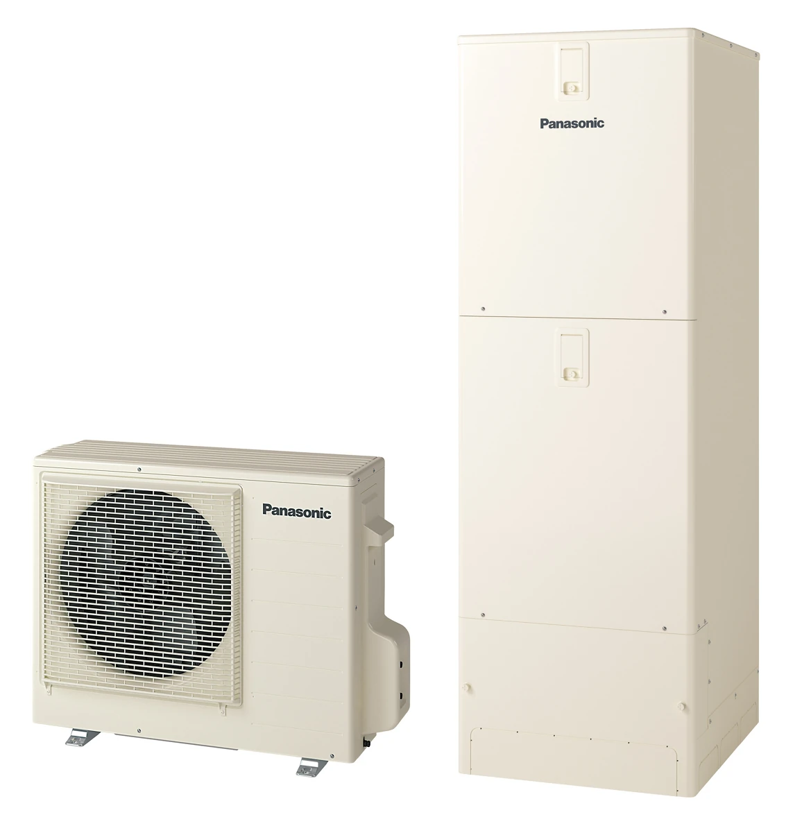 パナソニック HE-S37NQSの貯湯ユニットとヒートポンプユニット（メーカー商品画像）