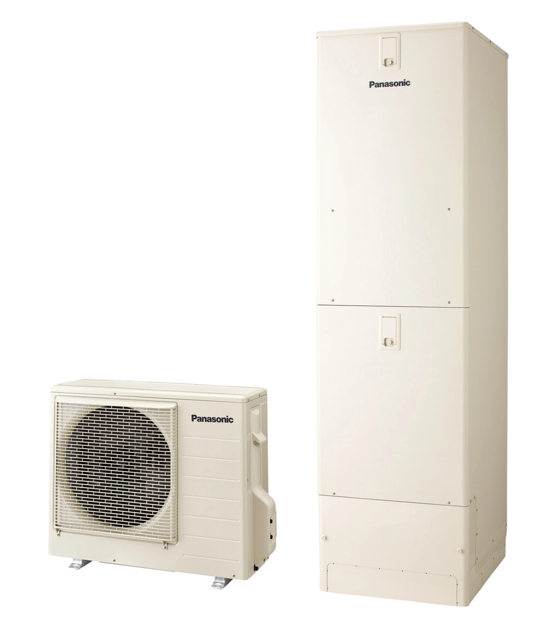 パナソニック HE-S46LQSの貯湯ユニットとヒートポンプユニット（メーカー商品画像）