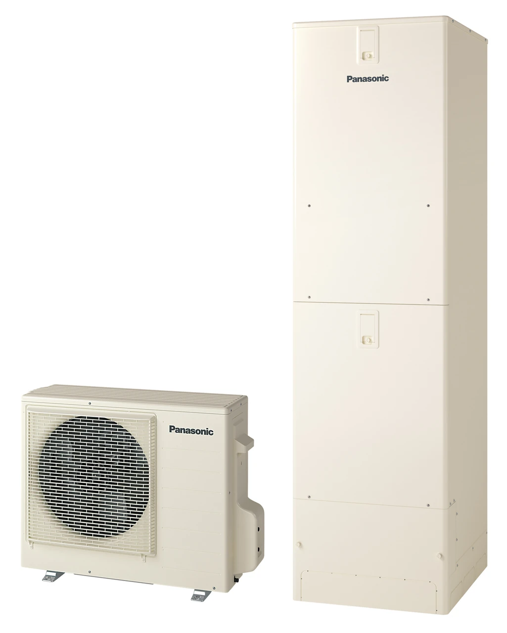パナソニック HE-S46NQSの貯湯ユニットとヒートポンプユニット（メーカー商品画像）